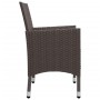 Brown 5-Piece Garden Dining Set by , Garden sets - Ref: Foro24-3068746, Price: 372,11 €, Discount: %