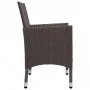 Juego de comedor de jardín de 5 piezas marrón de , Conjuntos de jardín - Ref: Foro24-3068746, Precio: 349,36 €, Descuento: %