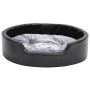 Hundebett aus Plüsch und Kunstleder, schwarzgrau, 69 x 59 x 19 cm von , Betten für Hunde - Ref: Foro24-171253, Preis: 53,77 €...