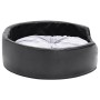 Hundebett aus Plüsch und Kunstleder, schwarzgrau, 69 x 59 x 19 cm von , Betten für Hunde - Ref: Foro24-171253, Preis: 53,77 €...