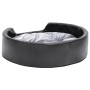 Hundebett aus Plüsch und Kunstleder, schwarzgrau, 69 x 59 x 19 cm von , Betten für Hunde - Ref: Foro24-171253, Preis: 53,77 €...