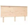 Doppelbettgestell mit Kopfteil aus Massivholz von , Betten und Lattenroste - Ref: Foro24-3195226, Preis: 164,05 €, Rabatt: %