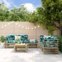 Garden furniture set 6 pieces impregnated pine wood by , Garden sets - Ref: Foro24-3186206, Price: 353,26 €, Discount: %