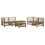Garden furniture set 6 pieces impregnated pine wood by , Garden sets - Ref: Foro24-3186206, Price: 353,26 €, Discount: %