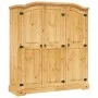 Corona style Mexican pine wood cabinet 3 doors by , Wardrobes - Ref: Foro24-243733, Price: 524,01 €, Discount: %