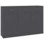 Gray plywood sideboard 110x30x75 cm by , Sideboards - Ref: Foro24-800704, Price: 127,78 €, Discount: %
