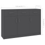 Gray plywood sideboard 110x30x75 cm by , Sideboards - Ref: Foro24-800704, Price: 127,78 €, Discount: %