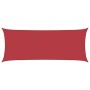 Toldo de vela rojo HDPE 160 g/m² 2x4,5 m
