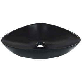 Lavabo 58,5x39x14 cm cerámica negro de vidaXL, Lavabos - Ref: Foro24-143902, Precio: 93,32 €, Descuento: %