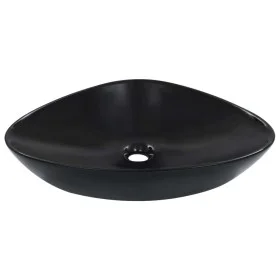 Waschbecken 58,5x39x14 cm aus schwarzer Keramik von vidaXL, Sinkt - Ref: Foro24-143902, Preis: 74,71 €, Rabatt: %