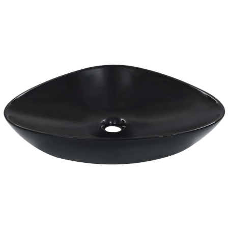 Lavabo 58,5x39x14 cm cerámica negro de vidaXL, Lavabos - Ref: Foro24-143902, Precio: 93,32 €, Descuento: %