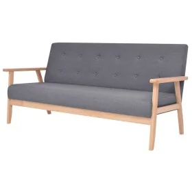 3 seater sofa in dark gray fabric by , Sofas - Ref: Foro24-244653, Price: 284,54 €, Discount: %