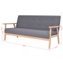 3-Sitzer-Sofa aus dunkelgrauem Stoff von , Sofas - Ref: Foro24-244653, Preis: 290,07 €, Rabatt: %