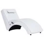 Massage couch with white synthetic leather pillow by , Daybeds - Ref: Foro24-281345, Price: 263,74 €, Discount: %
