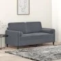 2-seater sofa with dark gray velvet cushions 140 cm by , Sofas - Ref: Foro24-3200882, Price: 196,88 €, Discount: %