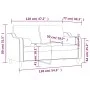 2-seater sofa with brown fabric cushions 120 cm by , Sofas - Ref: Foro24-3200840, Price: 217,62 €, Discount: %