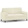 2-Sitzer-Sofa mit cremefarbenen Samtkissen, 140 cm von , Sofas - Ref: Foro24-3200889, Preis: 263,14 €, Rabatt: %