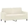 2-seater sofa with cream velvet cushions 140 cm by , Sofas - Ref: Foro24-3200889, Price: 263,14 €, Discount: %