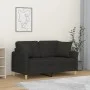 2-seater sofa with black fabric cushions 120 cm by , Sofas - Ref: Foro24-3200905, Price: 243,75 €, Discount: %