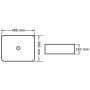Waschbecken 40x30x13 cm aus weißer Keramik von vidaXL, Sinkt - Ref: Foro24-143919, Preis: 75,00 €, Rabatt: %