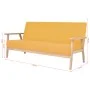 Yellow 2-Piece Fabric Sofa Set by , Sofas - Ref: Foro24-274917, Price: 383,03 €, Discount: %