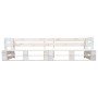 2-Sitzer-Gartensofa aus weißen Holzpaletten von , Gartenbänke - Ref: Foro24-277383, Preis: 163,16 €, Rabatt: %