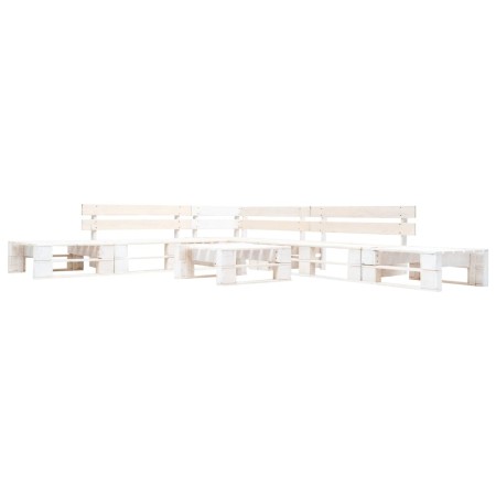 6-teiliges Gartenmöbelset aus weißen Holzpaletten von , Gartensets - Ref: Foro24-277395, Preis: 402,07 €, Rabatt: %