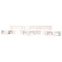 Set de muebles de jardín de palets 6 piezas madera blanco de , Conjuntos de jardín - Ref: Foro24-277395, Precio: 392,50 €