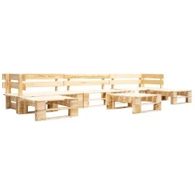 Gartenpalettenmöbel-Set 6-teilig Naturholz von , Gartensets - Ref: Foro24-277498, Preis: 305,34 €, Rabatt: %