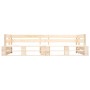 2-piece garden pallet sofas with red pine wood cushions by , Outdoor sofas - Ref: Foro24-277485, Price: 259,13 €, Discount: %