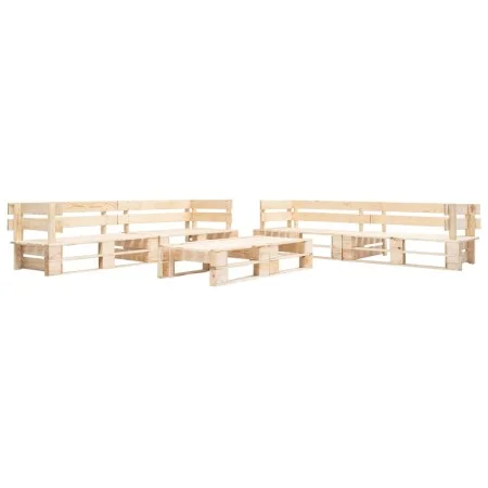 Juego de muebles de palets de jardín 6 piezas madera natural de , Conjuntos de jardín - Ref: Foro24-277502, Precio: 435,58 €,...