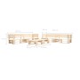 Gartenpalettenmöbel-Set 6-teilig Naturholz von , Gartensets - Ref: Foro24-277502, Preis: 520,87 €, Rabatt: %