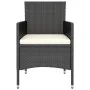 Garden chair and stool set 4 pieces black PE rattan by , Garden chairs - Ref: Foro24-310610, Price: 192,78 €, Discount: %