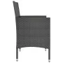 Garden chair and stool set 4 pieces black PE rattan by , Garden chairs - Ref: Foro24-310610, Price: 192,78 €, Discount: %