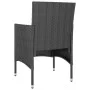 Garden chair and stool set 4 pieces black PE rattan by , Garden chairs - Ref: Foro24-310610, Price: 192,78 €, Discount: %