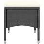 Garden chair and stool set 4 pieces black PE rattan by , Garden chairs - Ref: Foro24-310610, Price: 192,78 €, Discount: %