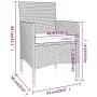 Garden chair and stool set 4 pieces black PE rattan by , Garden chairs - Ref: Foro24-310610, Price: 192,78 €, Discount: %