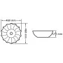 Lavabo 46x17 cm cerámica blanco de vidaXL, Lavabos - Ref: Foro24-143921, Precio: 64,86 €, Descuento: %