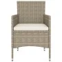 Gartenstuhl- und Hocker-Set 4-teilig aus beigem PE-Rattan von , Gartenstühle - Ref: Foro24-310612, Preis: 198,67 €, Rabatt: %