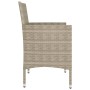 Gartenstuhl- und Hocker-Set 4-teilig aus beigem PE-Rattan von , Gartenstühle - Ref: Foro24-310612, Preis: 202,57 €, Rabatt: %