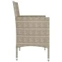 Juego de silla de jardín y taburete 4 piezas ratán PE beige de , Sillas de jardín - Ref: Foro24-310612, Precio: 199,08 €, Des...