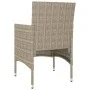 Juego de silla de jardín y taburete 4 piezas ratán PE beige de , Sillas de jardín - Ref: Foro24-310612, Precio: 199,08 €, Des...