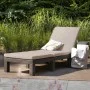 Keter Lounger with cushion Daytona brown by , Loungers - Ref: Foro24-441307, Price: 147,96 €, Discount: %