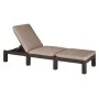 Keter Lounger with cushion Daytona brown by , Loungers - Ref: Foro24-441307, Price: 147,96 €, Discount: %