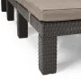 Keter Lounger with cushion Daytona brown by , Loungers - Ref: Foro24-441307, Price: 147,96 €, Discount: %