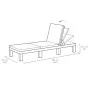 Keter Lounger with cushion Daytona brown by , Loungers - Ref: Foro24-441307, Price: 147,96 €, Discount: %
