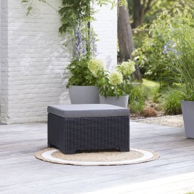 Allibert Otomana de jardín California gris de , Sofás modulares de exterior - Ref: Foro24-444966, Precio: 113,36 €, Descuento: %