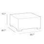 Allibert Garden Ottoman California Grey von , Modulare Sofas für den Außenbereich - Ref: Foro24-444966, Preis: 113,36 €, Raba...