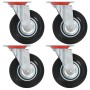 Swivel wheels 4 units 125 mm by vidaXL, Material handling - Ref: Foro24-143448, Price: 36,46 €, Discount: %