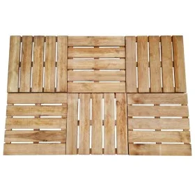 Baldosas de porche 6 unidades madera marrón 50x50 cm de vidaXL, Suelos y moquetas - Ref: Foro24-44947, Precio: 68,93 €, Descu...